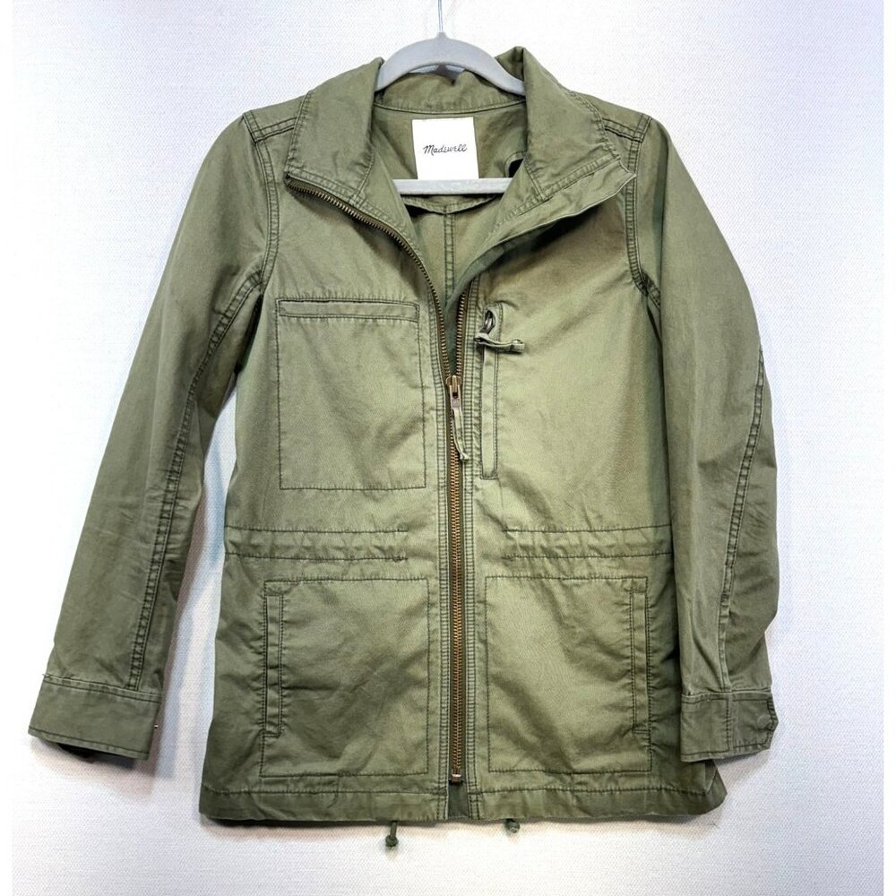 Madewell Womens Utility Jacket XS Olive Green